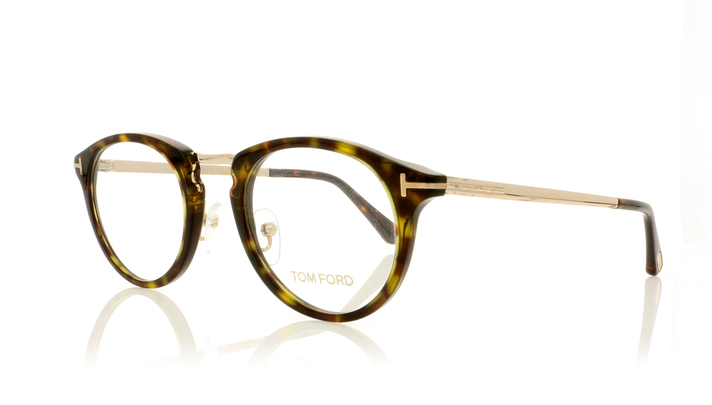 Tom Ford TF5467 FT5467 52 Dark Tortoise Glasses - Angle