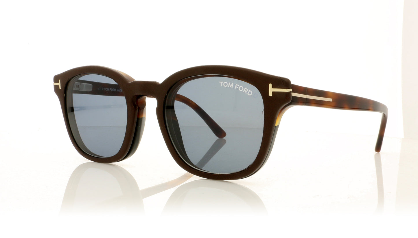 Tom Ford FT5532-B 56V Havana Clip - Angle