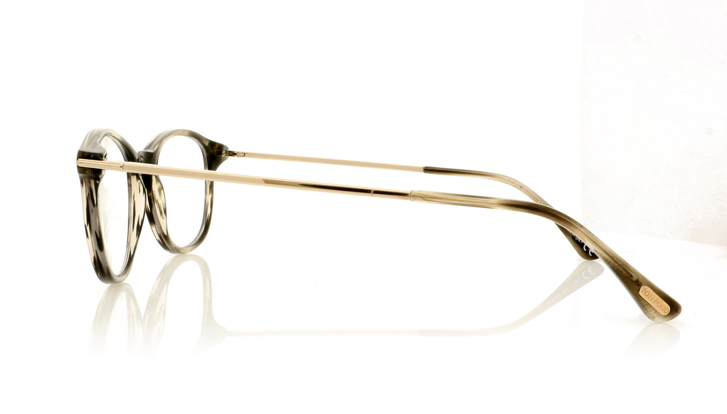 Tom Ford TF5553-B FT5553B 56 Dark Tortoise Glasses - Side