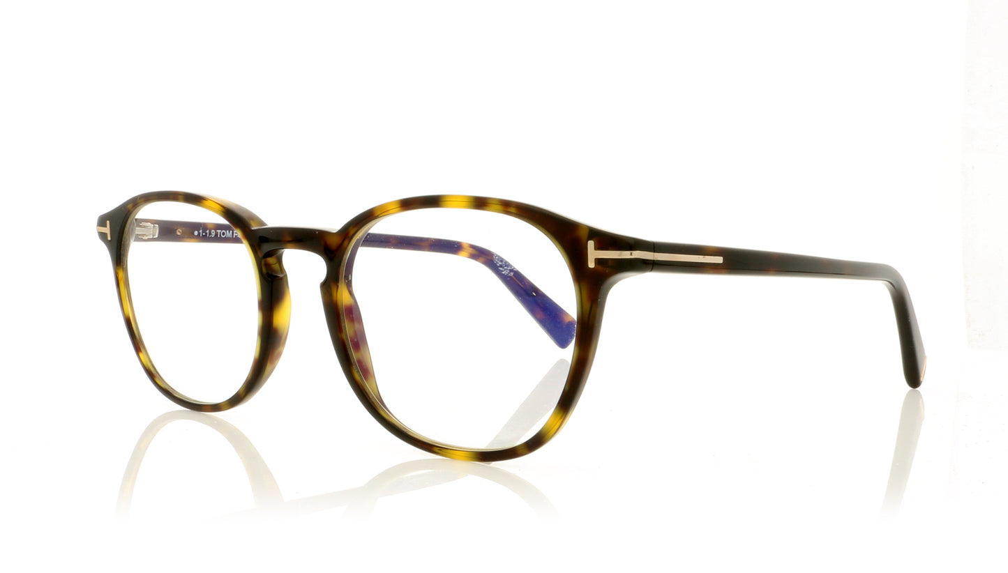 Tom Ford TF5583-B FT5583B 52 Dark Tortoise Glasses - Angle