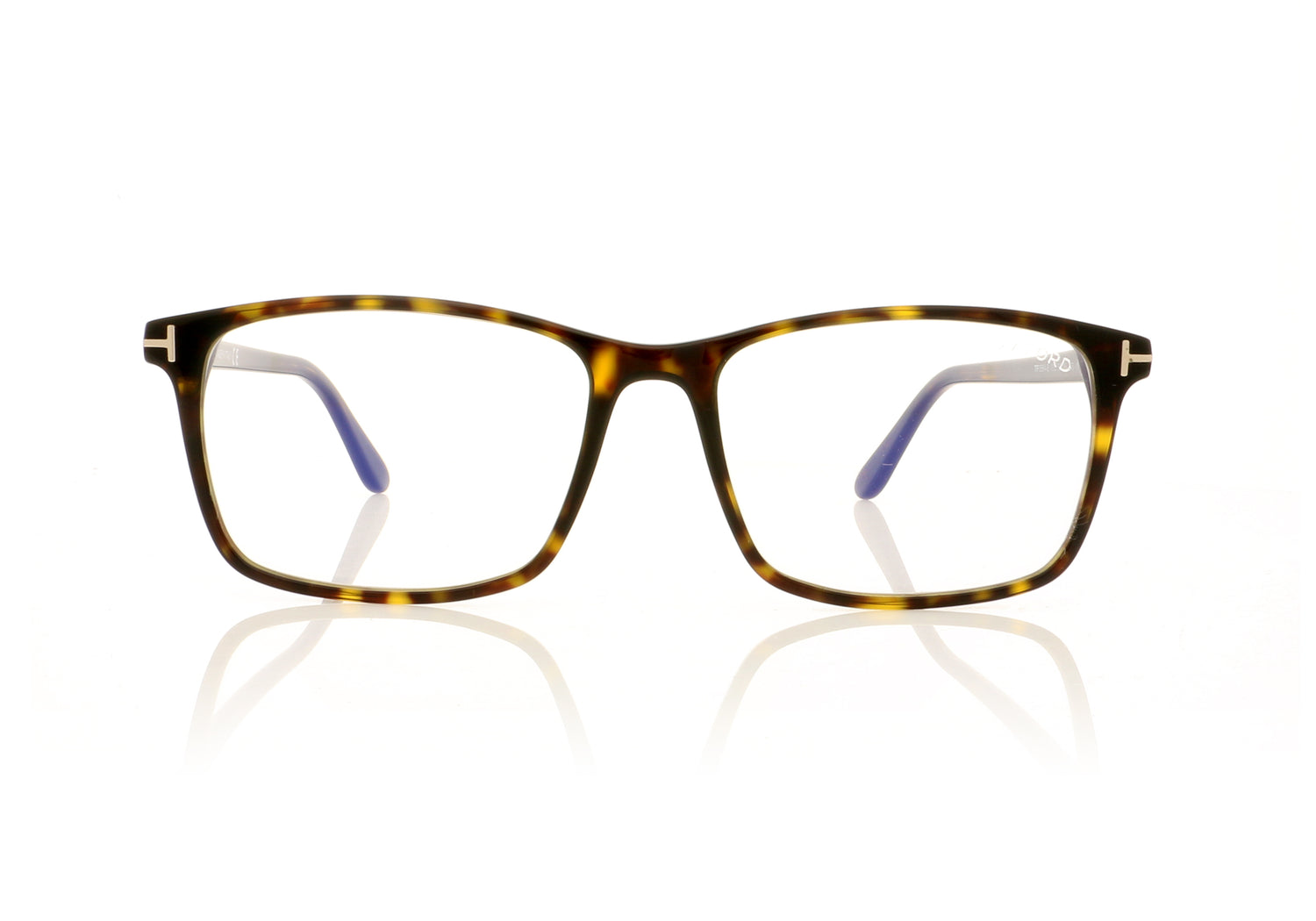 Tom Ford FT5584-B 52 Dark Havana Glasses - Front