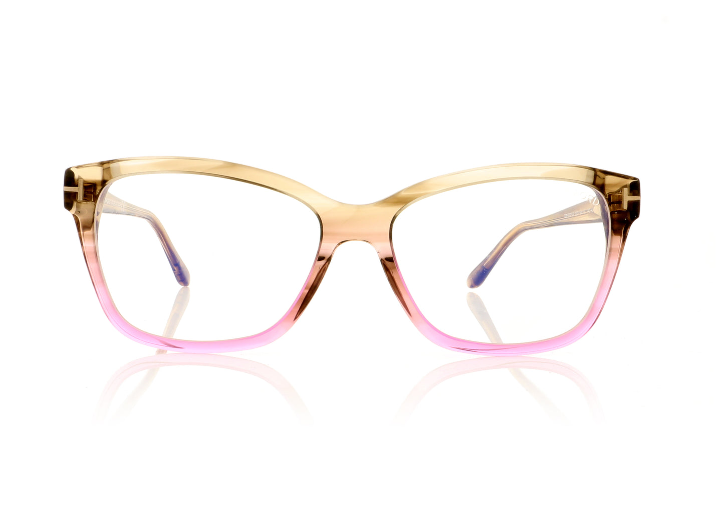 Tom Ford TF5597-B FT5597B 20 Crystal Brown Glasses - Front