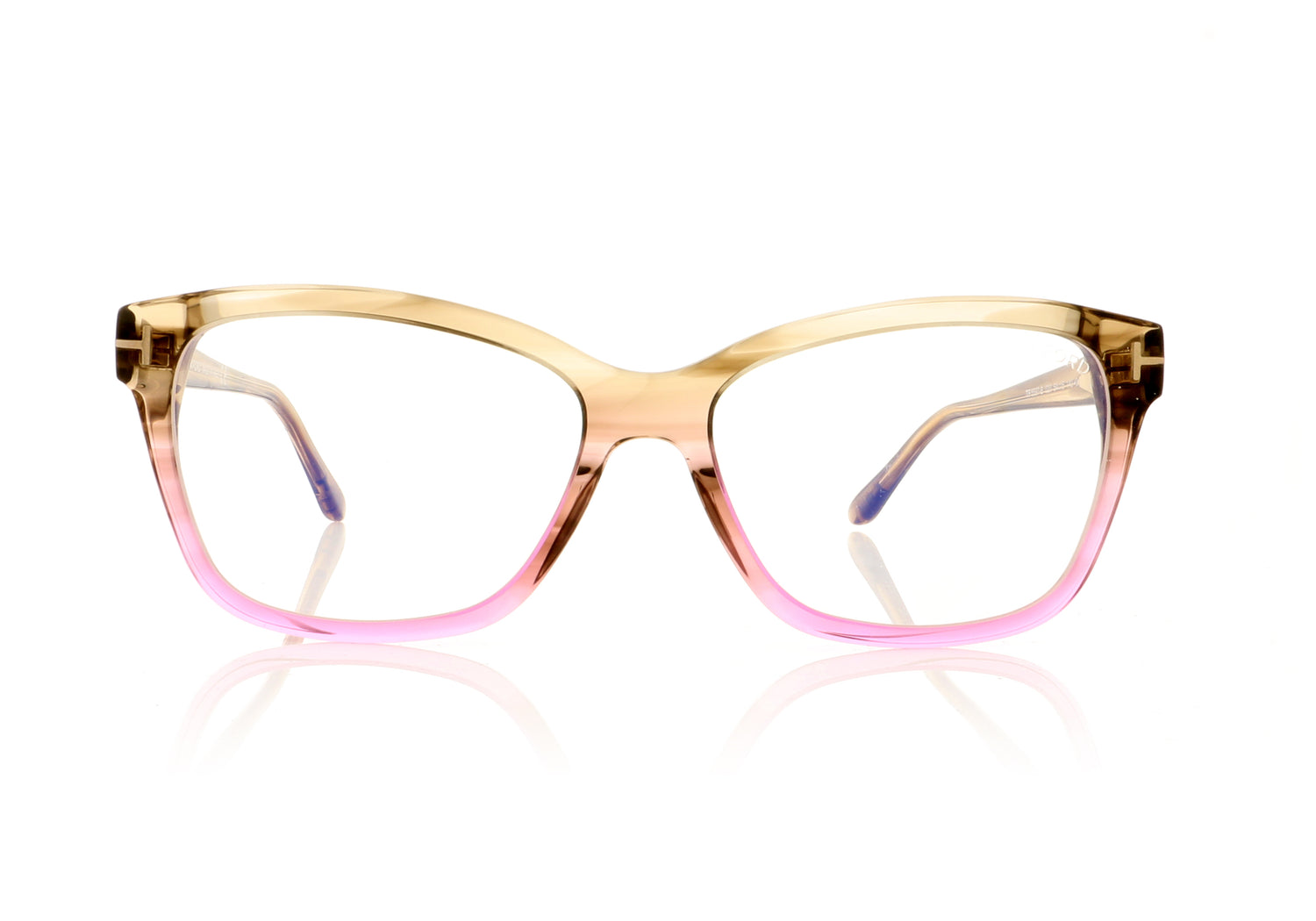 Tom Ford TF5597-B FT5597B 20 Crystal Brown Glasses - Front