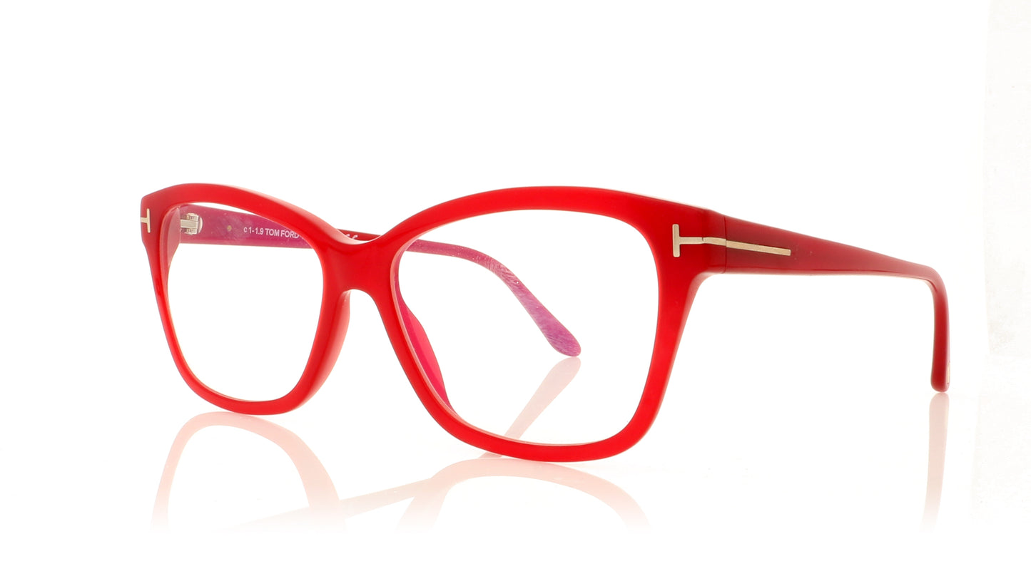 Tom Ford TF5597-B FT5597B 75 Red Glasses - Angle