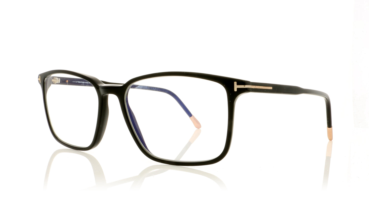 Tom Ford TF5607-B FT5607B 1 Black Glasses - Angle