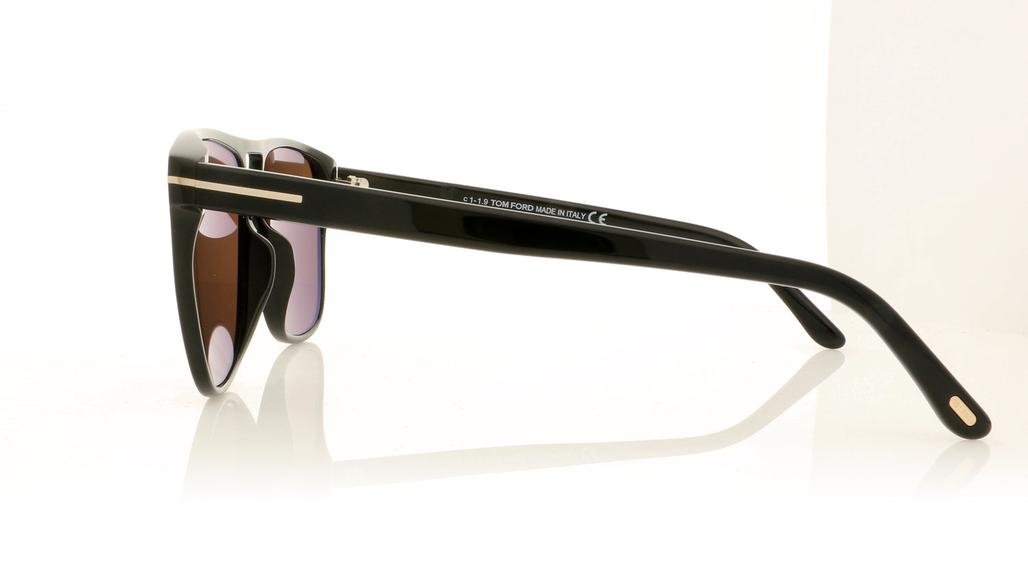 Tom Ford Shelton TF679 01E Black Sunglasses - Side