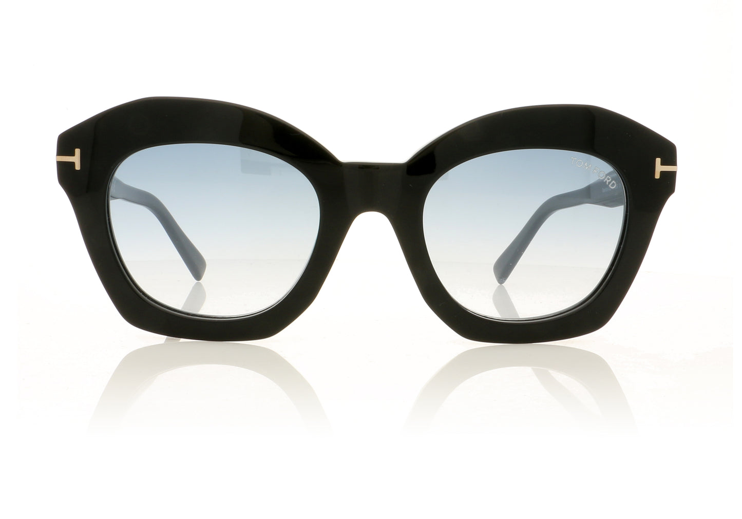 Tom Ford Bardot-02 TF689 01P Black Sunglasses - Front