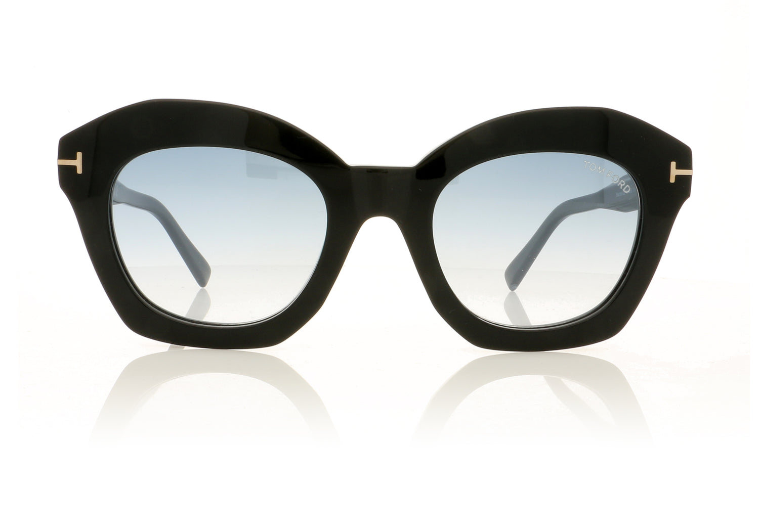 Tom Ford Bardot-02 TF689 01P Black Sunglasses - Front