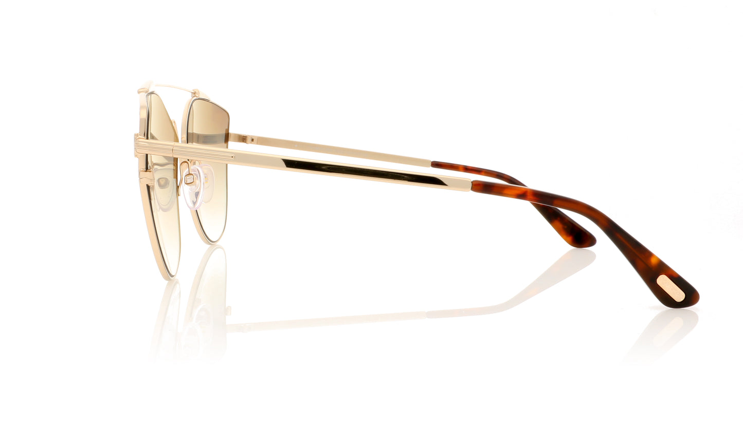 Tom Ford Jacquelyn TF0563 33G Gold Sunglasses - Side