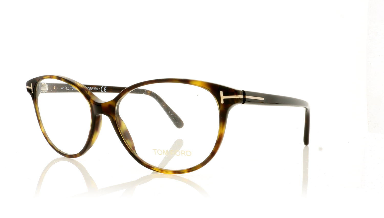 Tom Ford FT5421/V TF5421 52 Havana Glasses - Angle