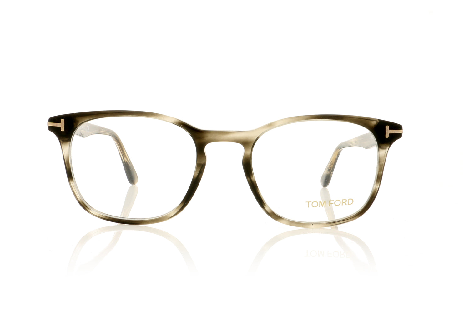 Tom Ford TF5505 5 Grey Tortoise Glasses - Front