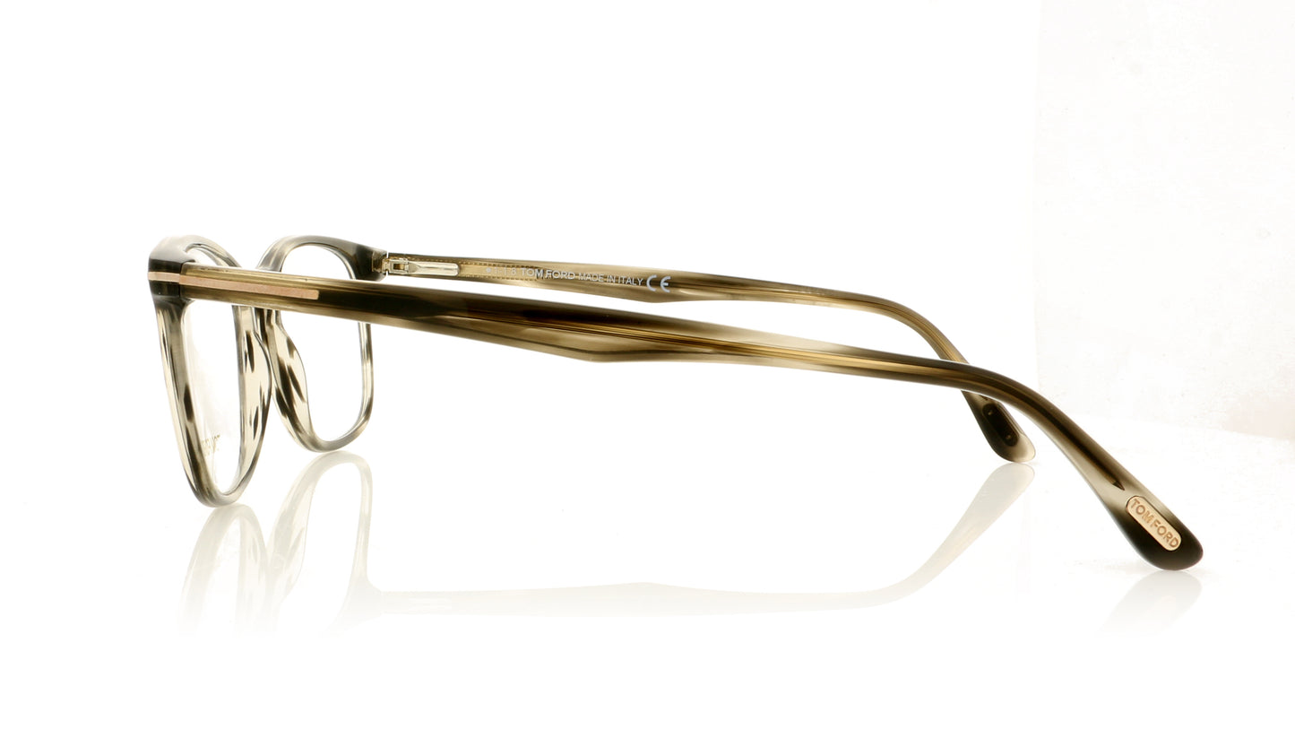 Tom Ford TF5505 5 Grey Tortoise Glasses - Side