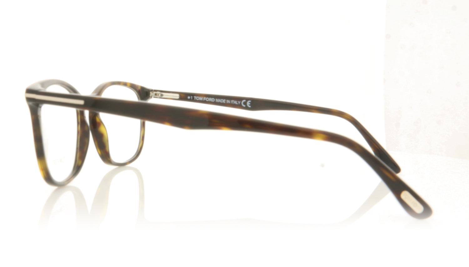 Tom Ford FT5505/V TF5505 52 Tortoise Glasses - Side
