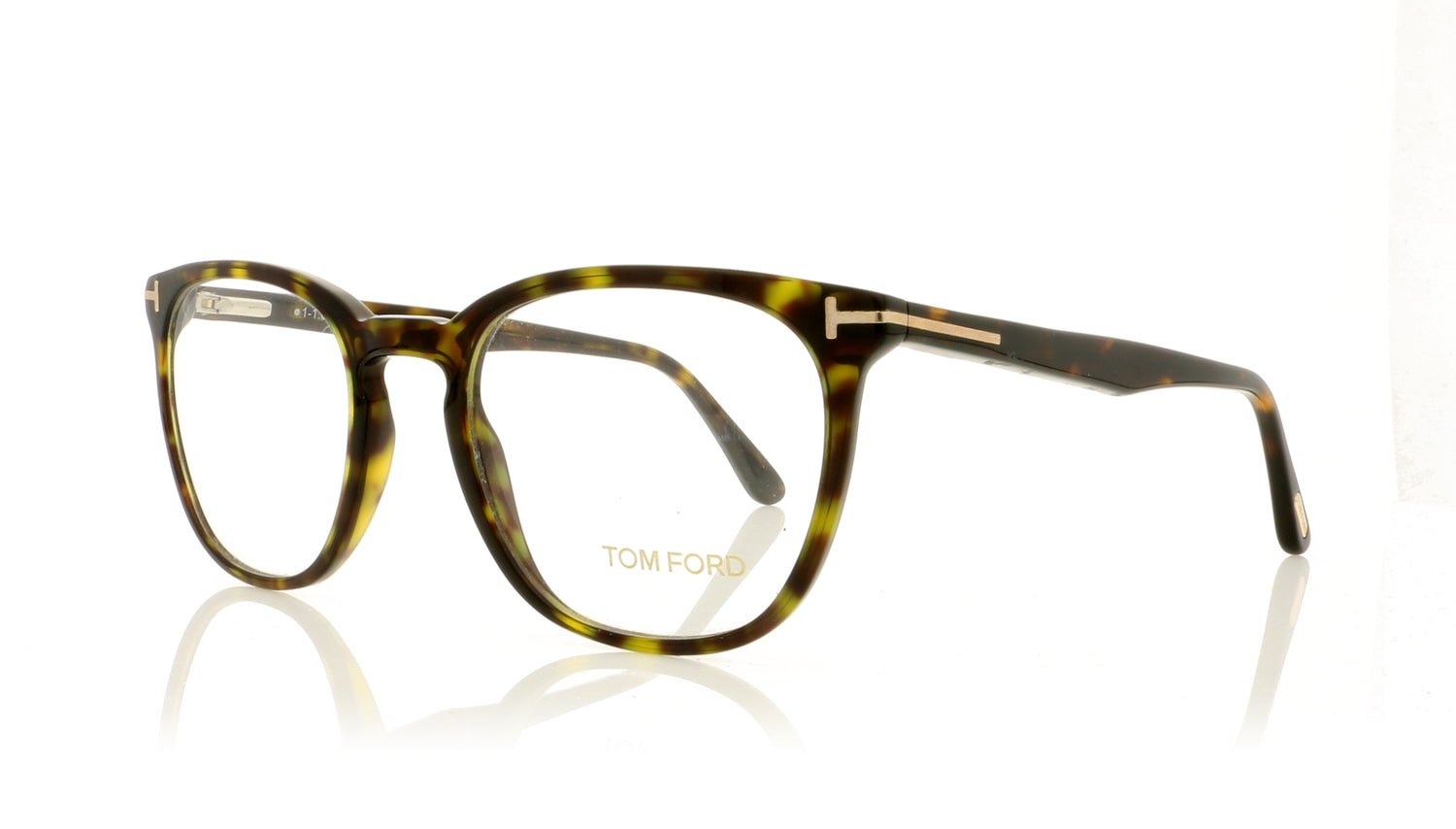Tom Ford TF5506 52 Dark Tortoise Glasses - Angle