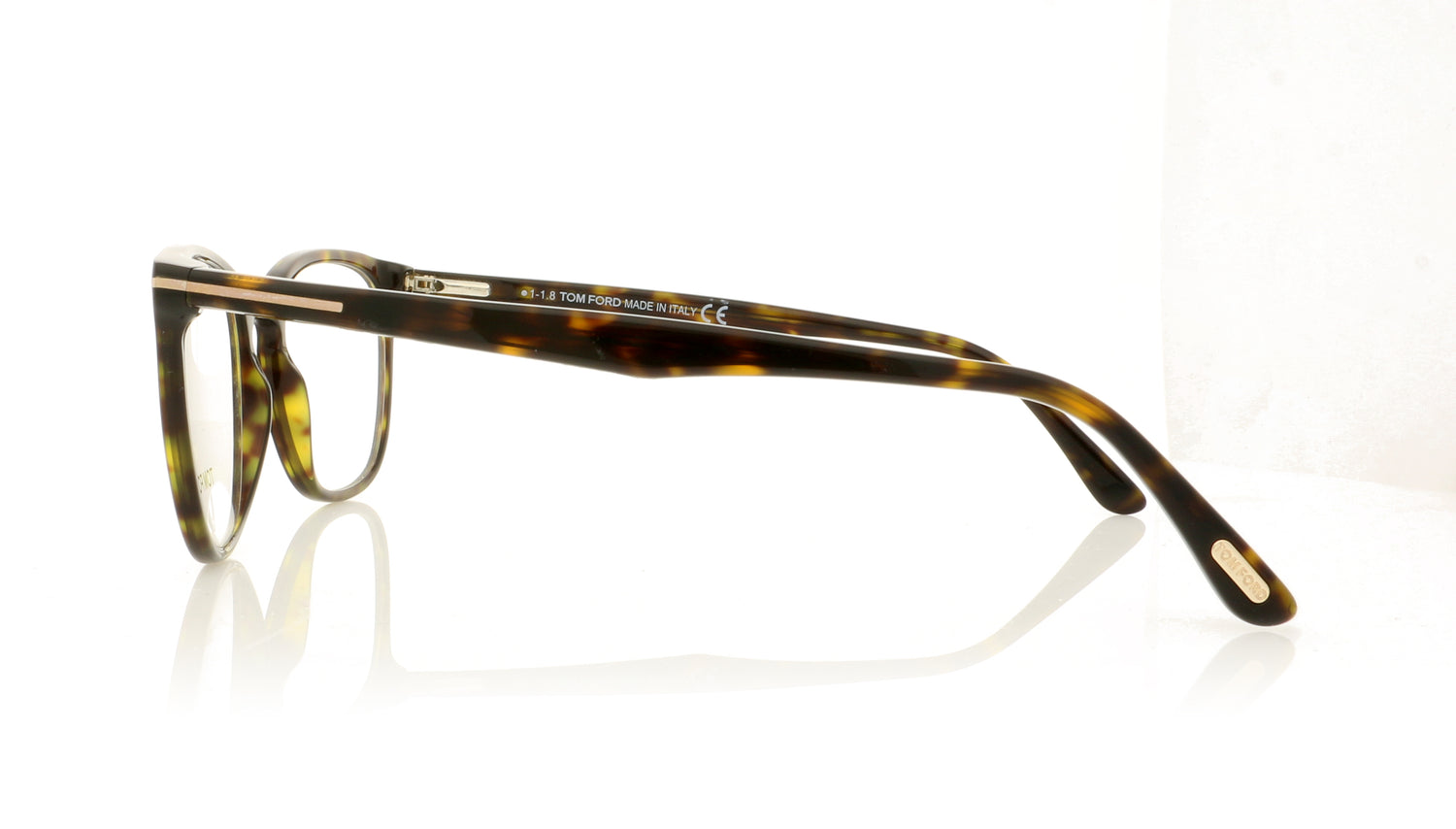 Tom Ford TF5506 52 Dark Tortoise Glasses - Side