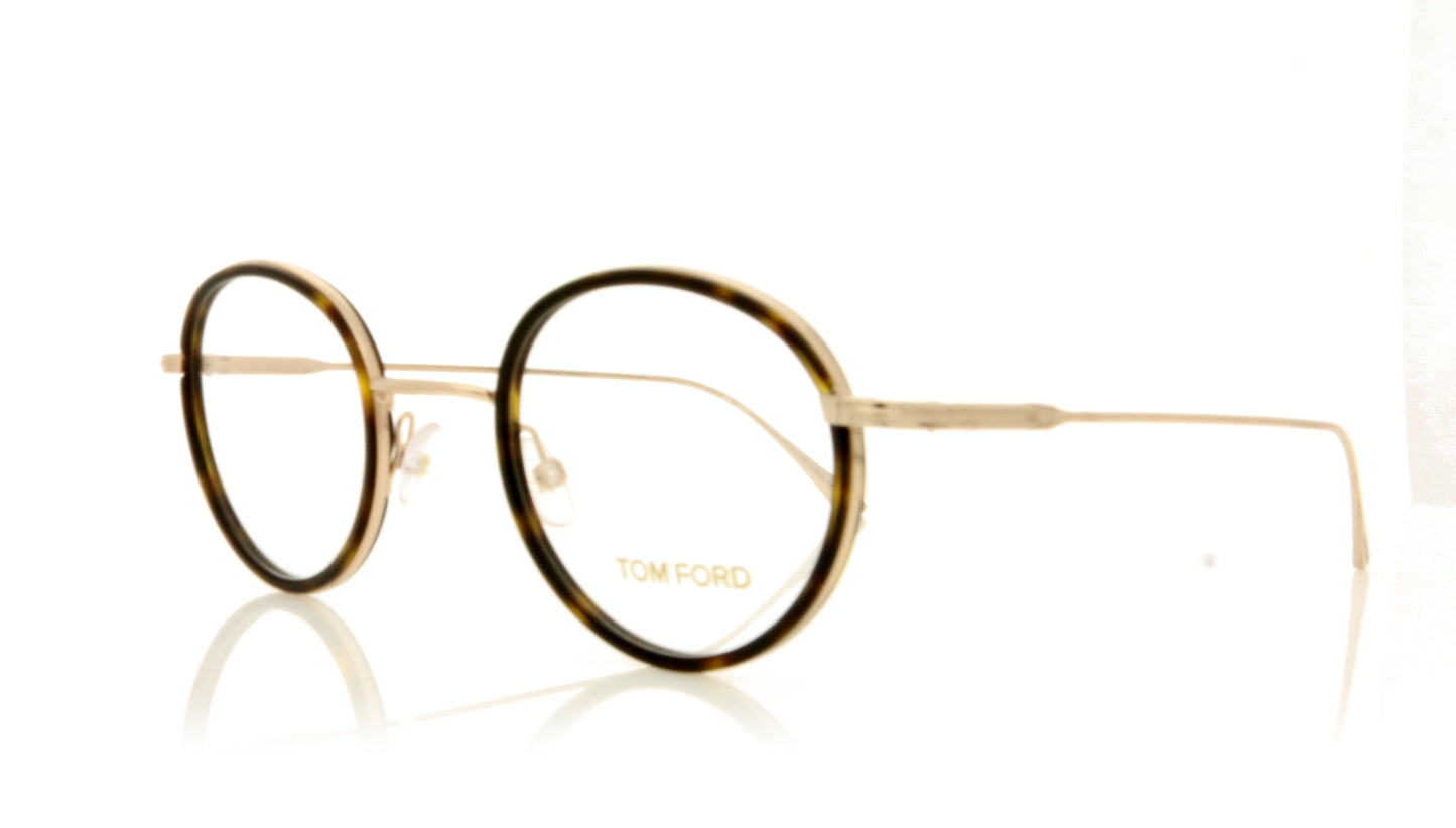 Tom Ford Tom Ford TF5521 52 Gold Glasses - Angle