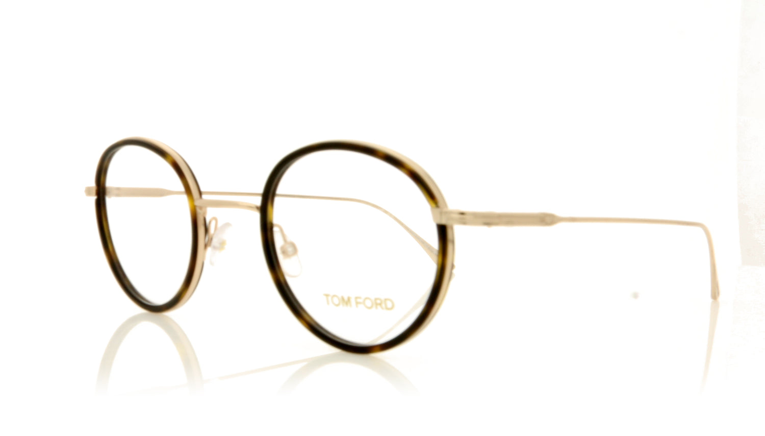 Tom Ford Tom Ford TF5521 52 Gold Glasses - Angle