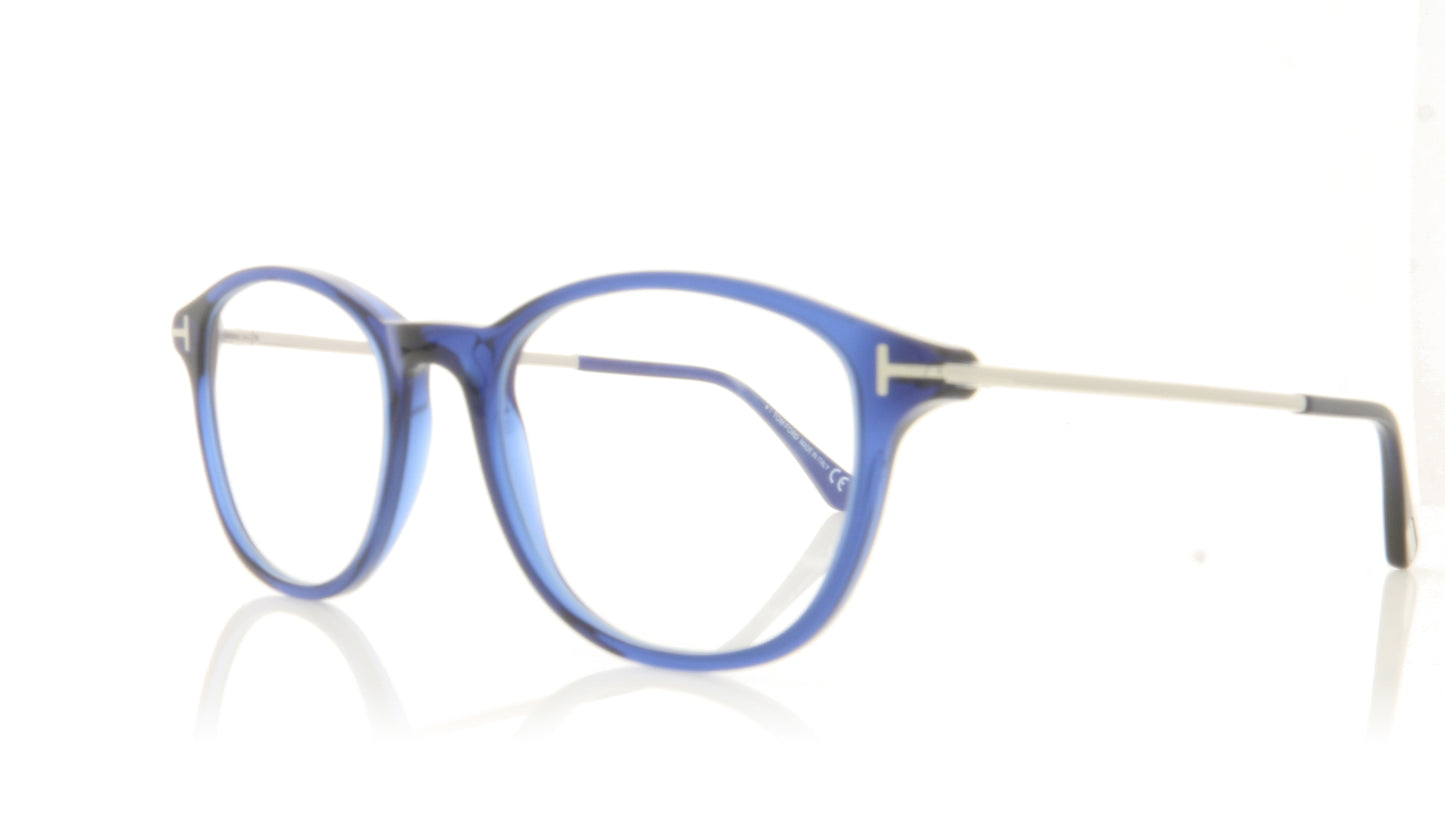 Tom Ford FT5553-B/V TF5553 90 Blue Glasses - Angle