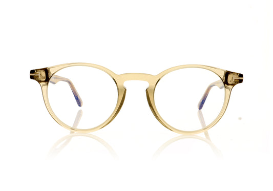 Tom Ford FT5557-B/V TF5557 45 Smoked Grey Glasses - Front