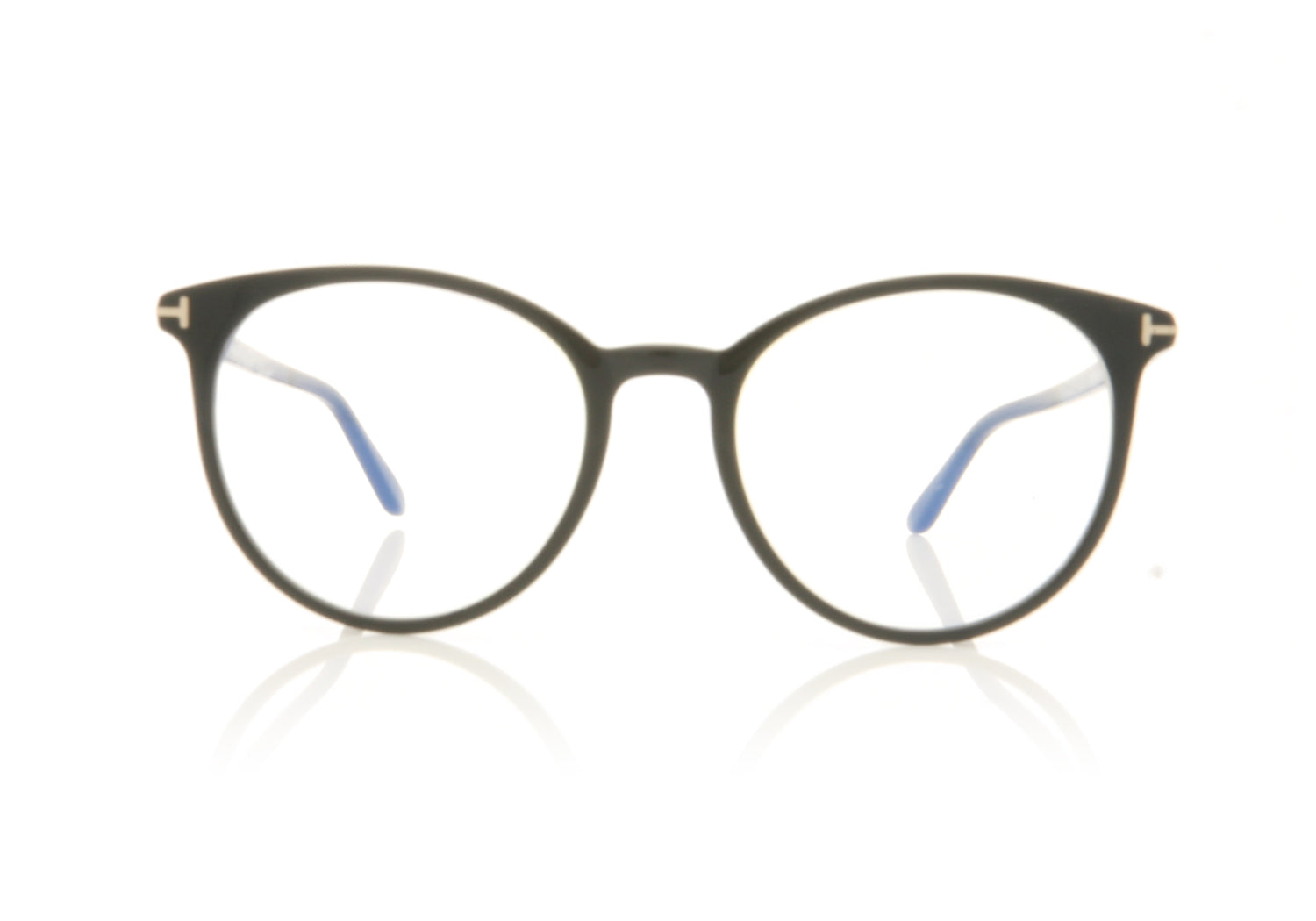Tom Ford FT5575-B/V TF5575 1 Black Glasses - Front