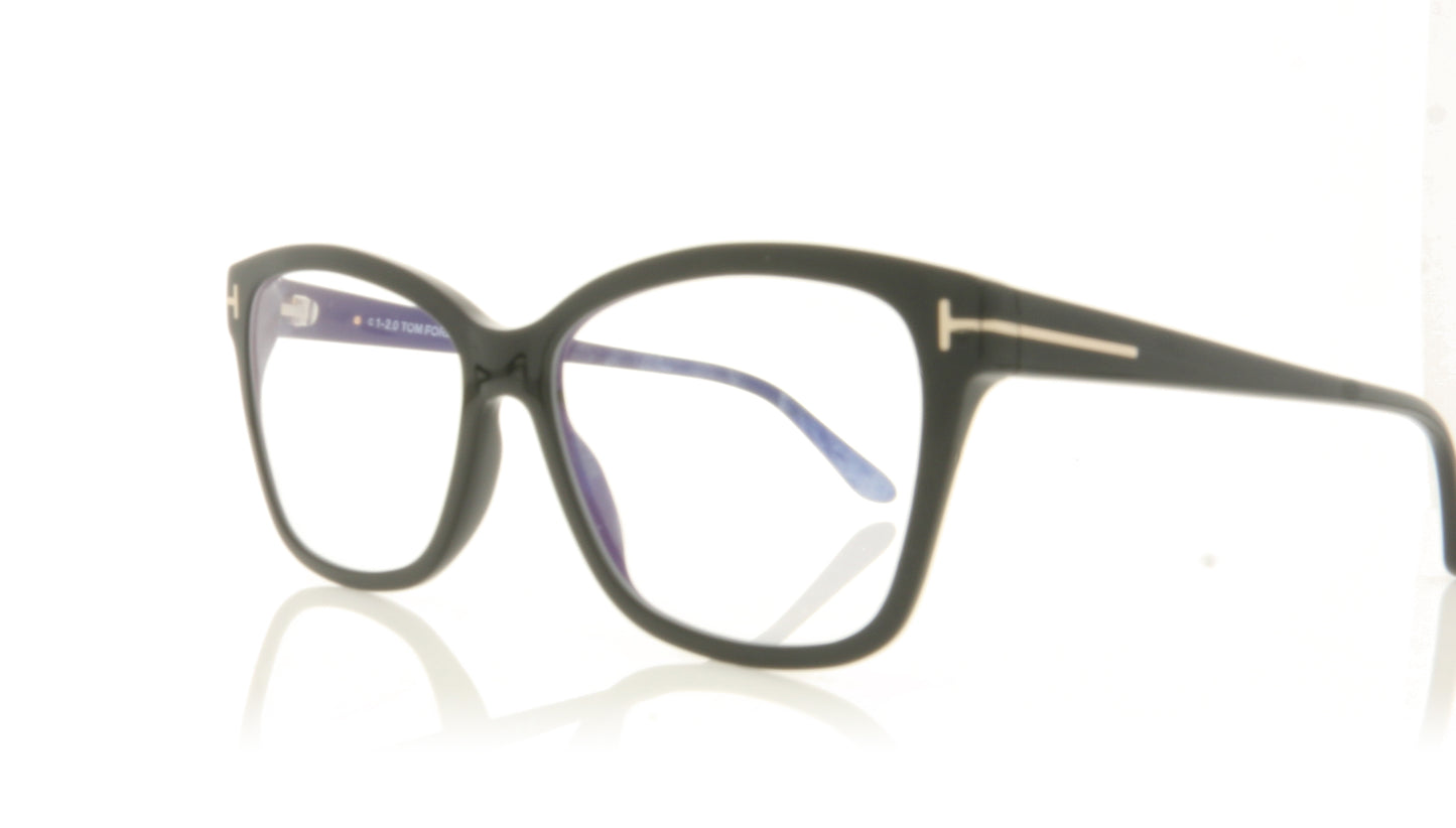 Tom Ford FT5597-B/V TF5597 1 Black Glasses - Angle