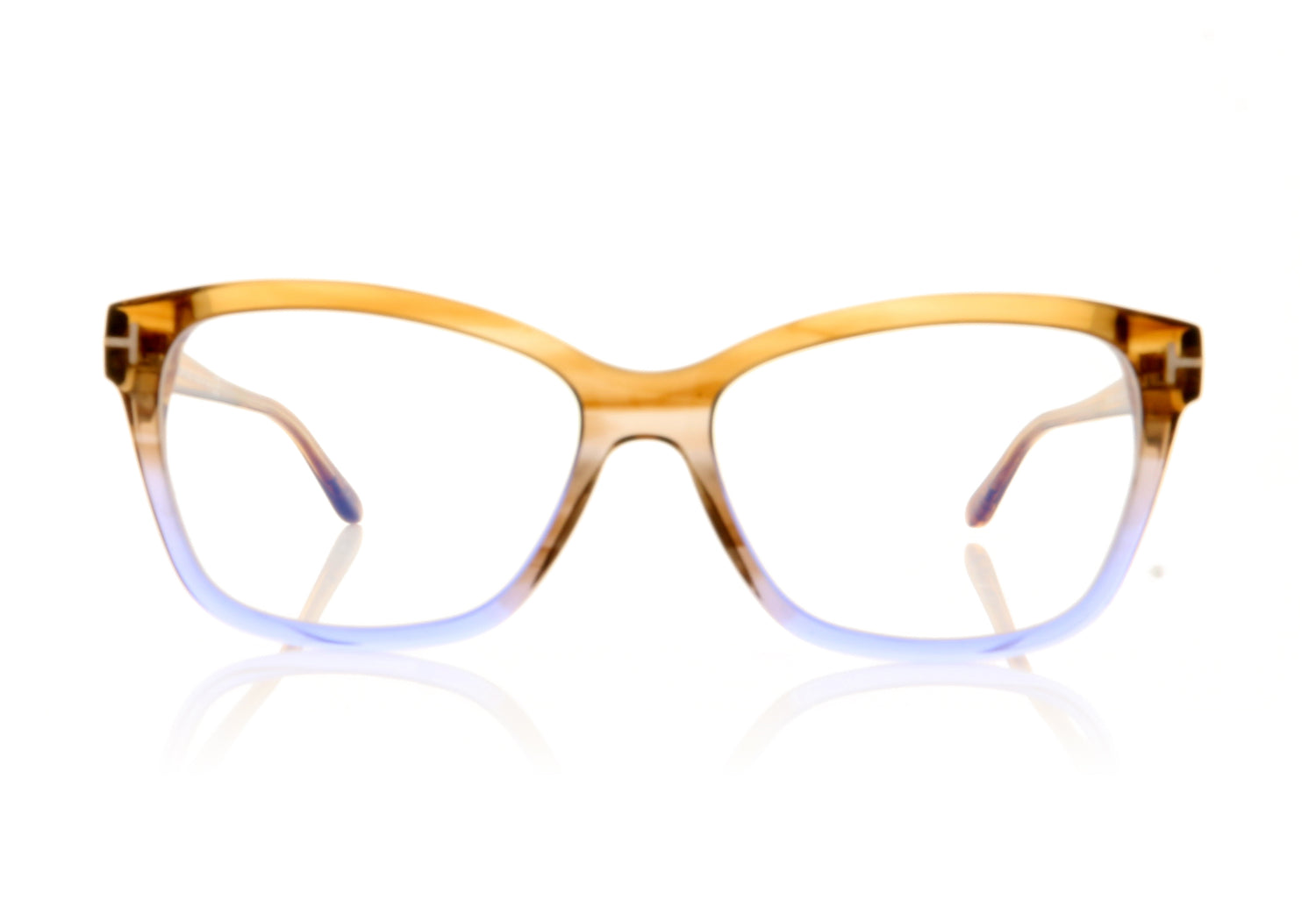 Tom Ford TF5597-B 47 BrownBlue Glasses - Front