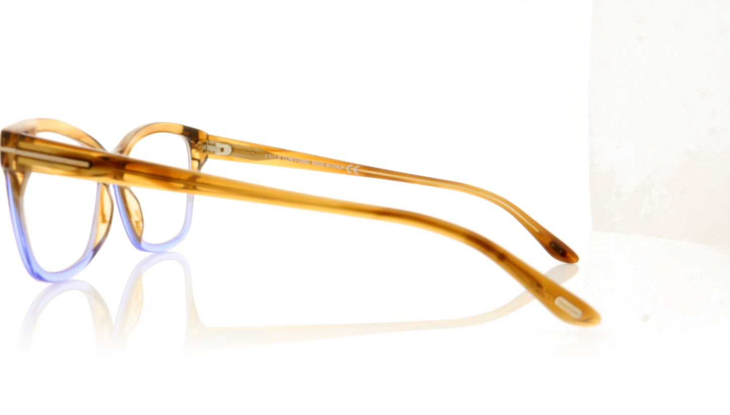 Tom Ford TF5597-B 47 BrownBlue Glasses - Side