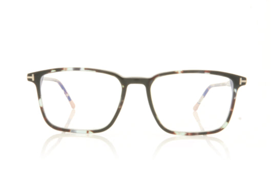 Tom Ford FT5607-B/V TF5607 55 Grey Tortoise Glasses - Front