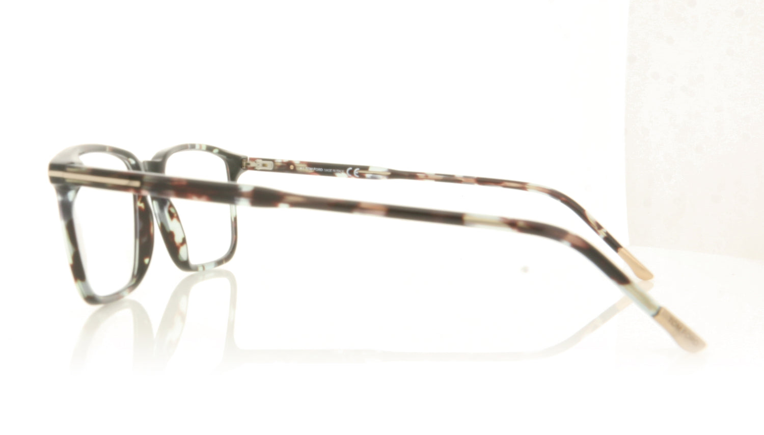 Tom Ford FT5607-B/V TF5607 55 Grey Tortoise Glasses - Side