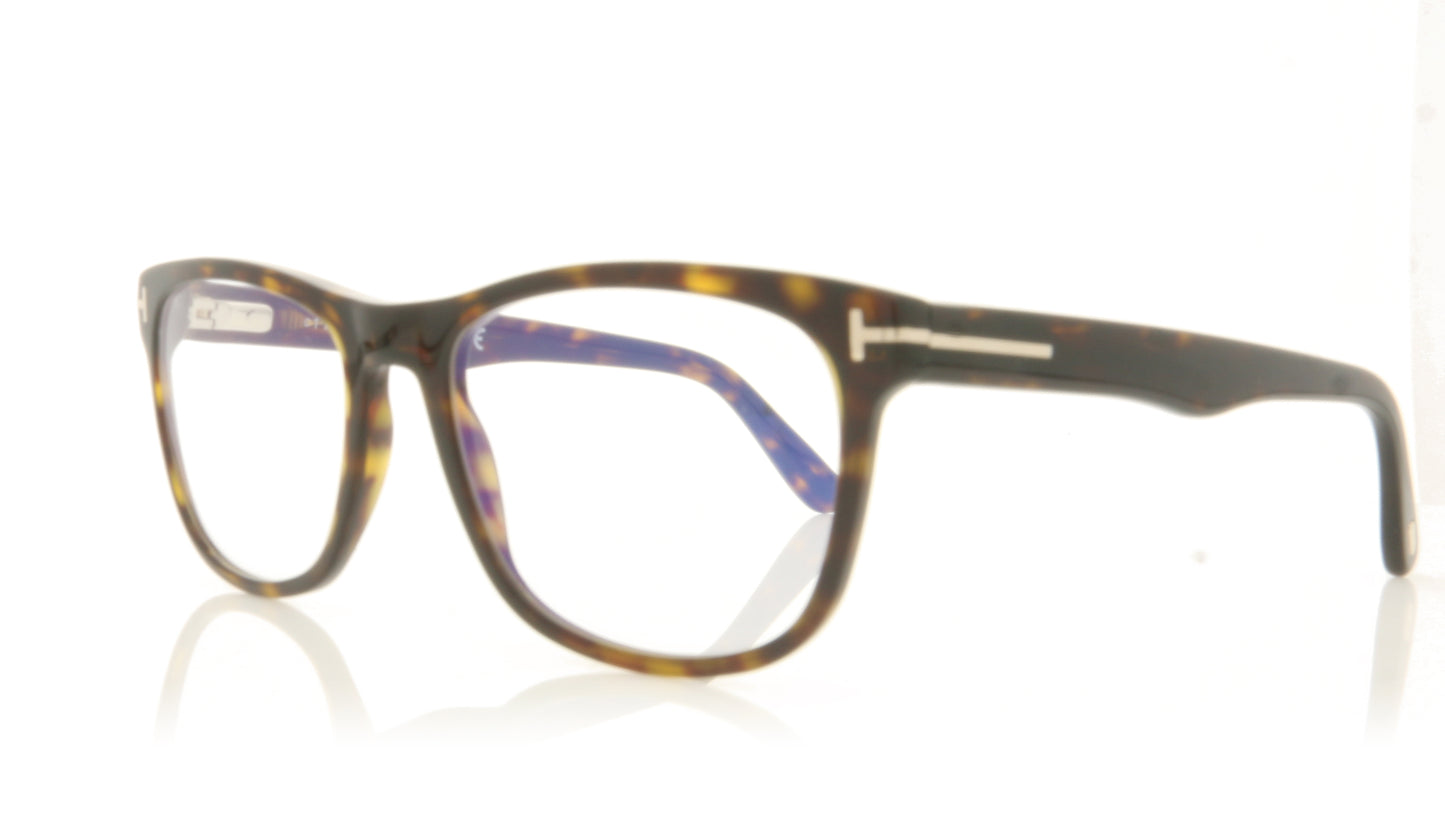 Tom Ford FT5662-B/V TF5662 52 Tortoise Glasses - Angle