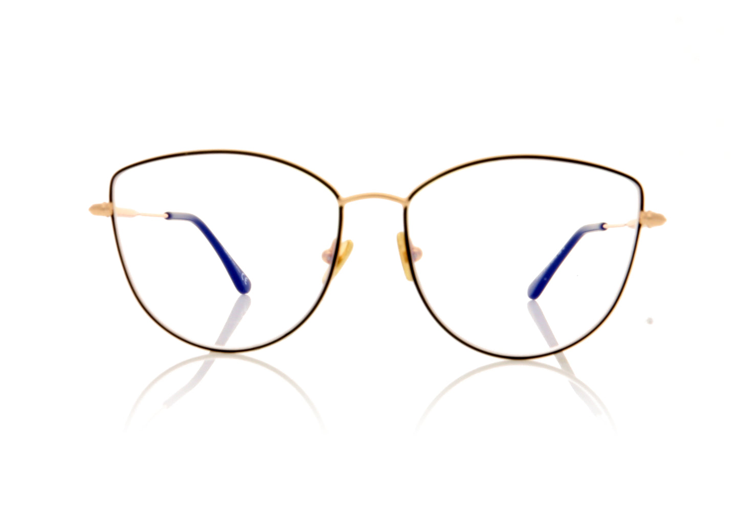 Tom Ford FT5667-B/V TF5667 55 Black Glasses - Front