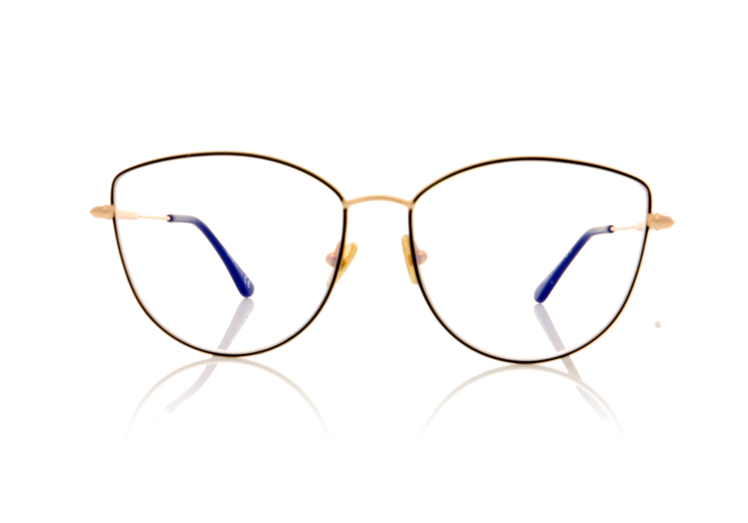Tom Ford FT5667-B/V TF5667 55 Black Glasses - Front