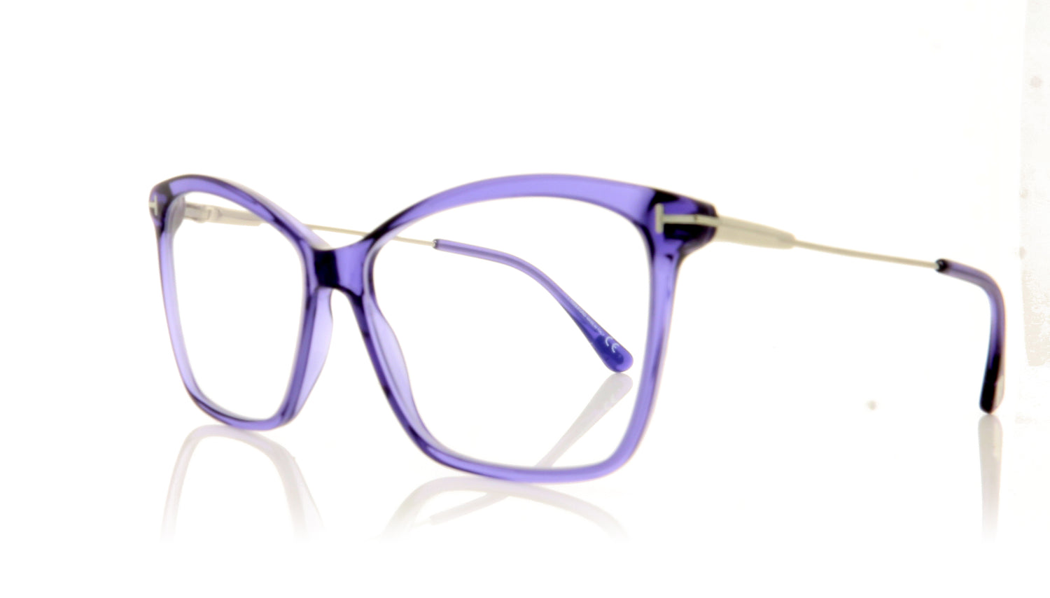 Tom Ford FT5687-B/V TF5687 81 Blue Glasses - Angle