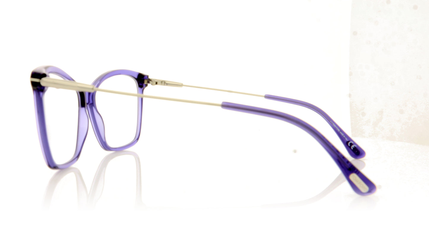 Tom Ford FT5687-B/V TF5687 81 Blue Glasses - Side