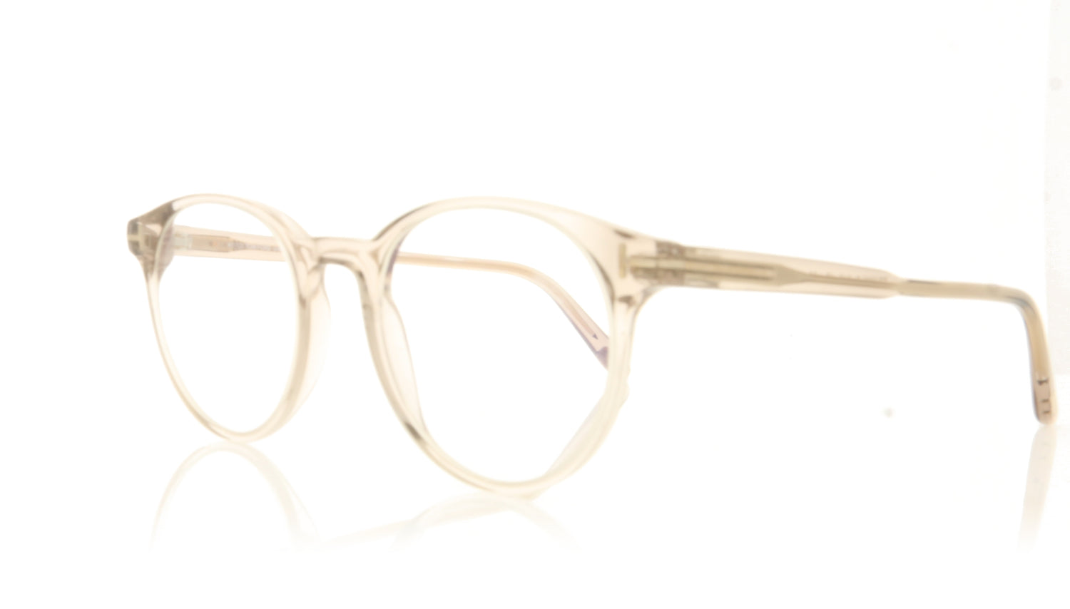 Tom Ford FT5695-B/V TF5695 45 Smoked Glasses - Angle