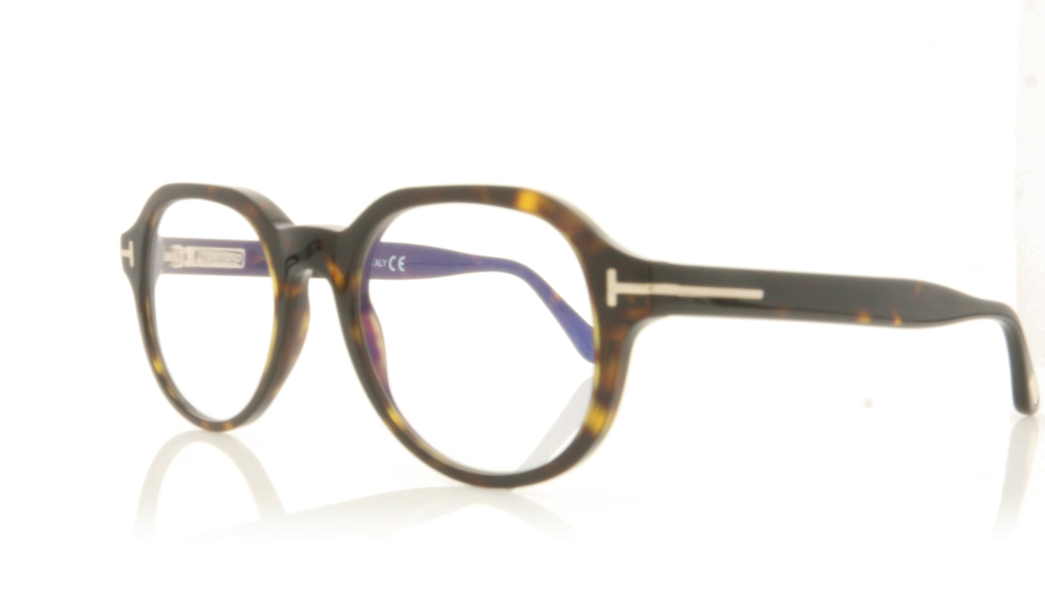 Tom Ford FT5697 TF5697 52 Tortoise Glasses - Angle