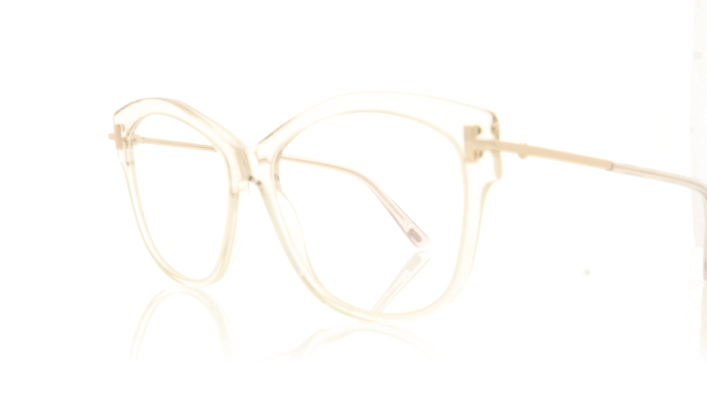 Tom Ford FT5705-B/V TF5705 45 Clear Glasses - Angle