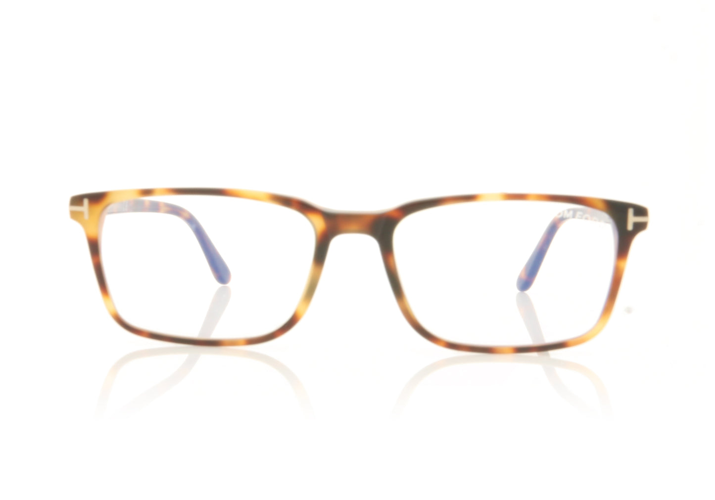 Tom Ford FT5735-B/V TF5735 53 Havana Glasses - Front