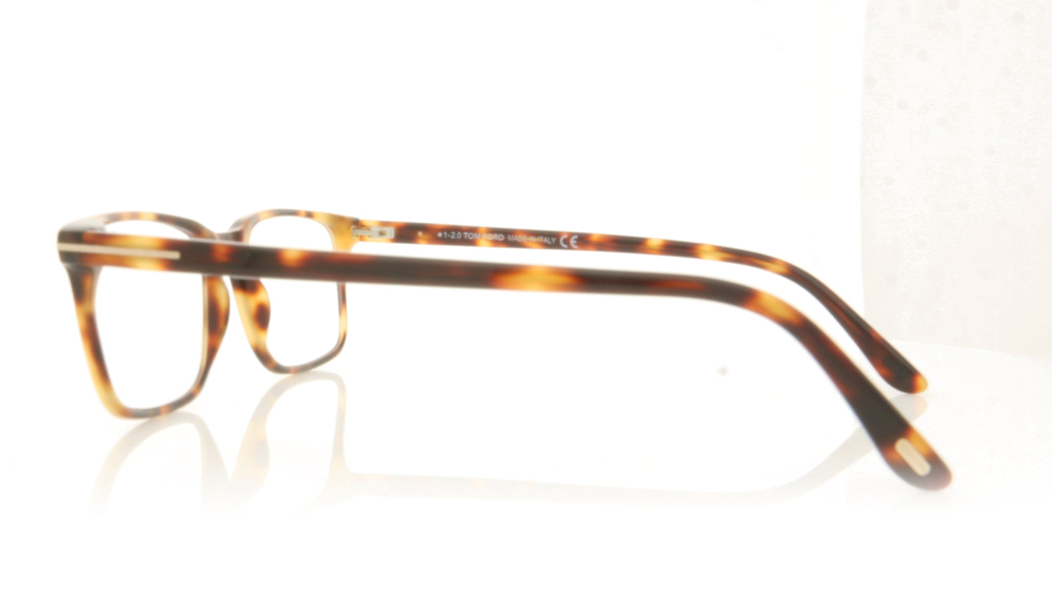 Tom Ford FT5735-B/V TF5735 53 Havana Glasses - Side