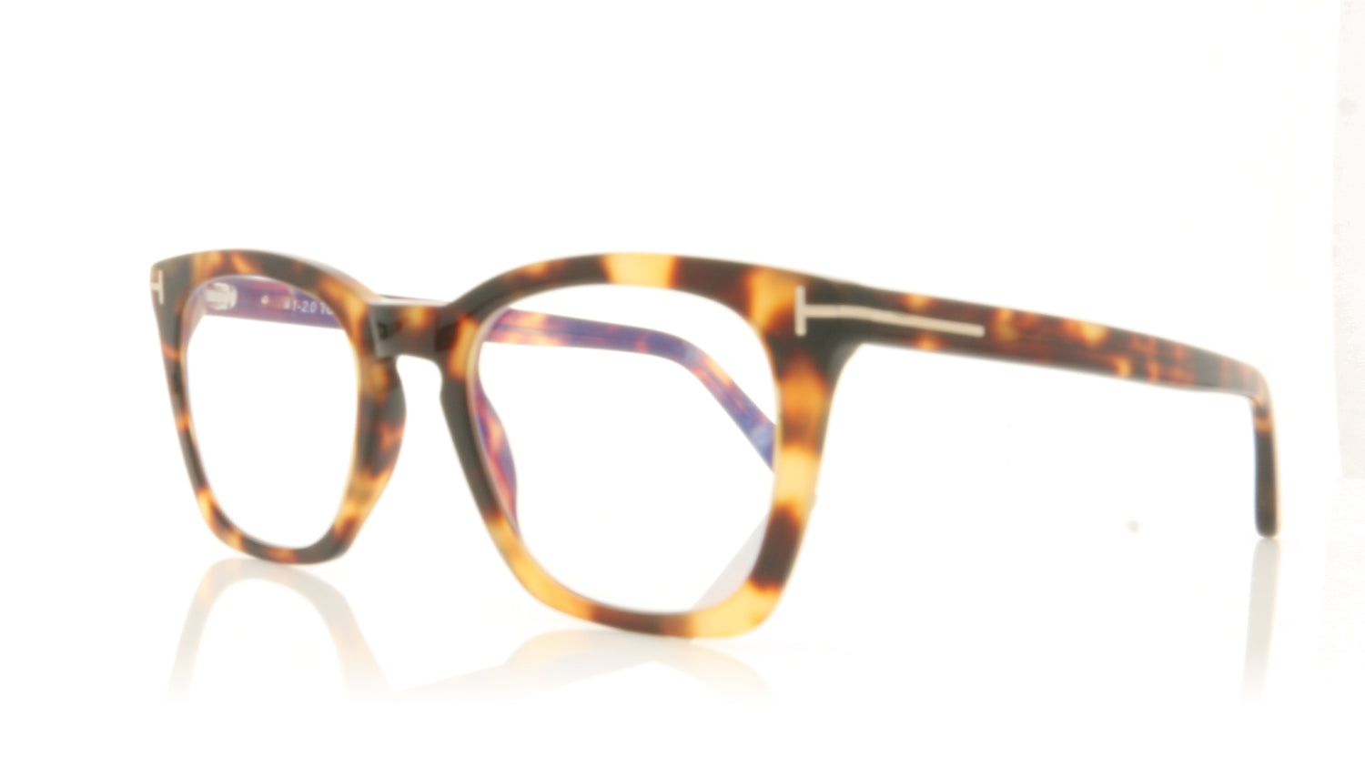 Tom Ford FT5736-B/V TF5736 53 Havana Glasses - Angle