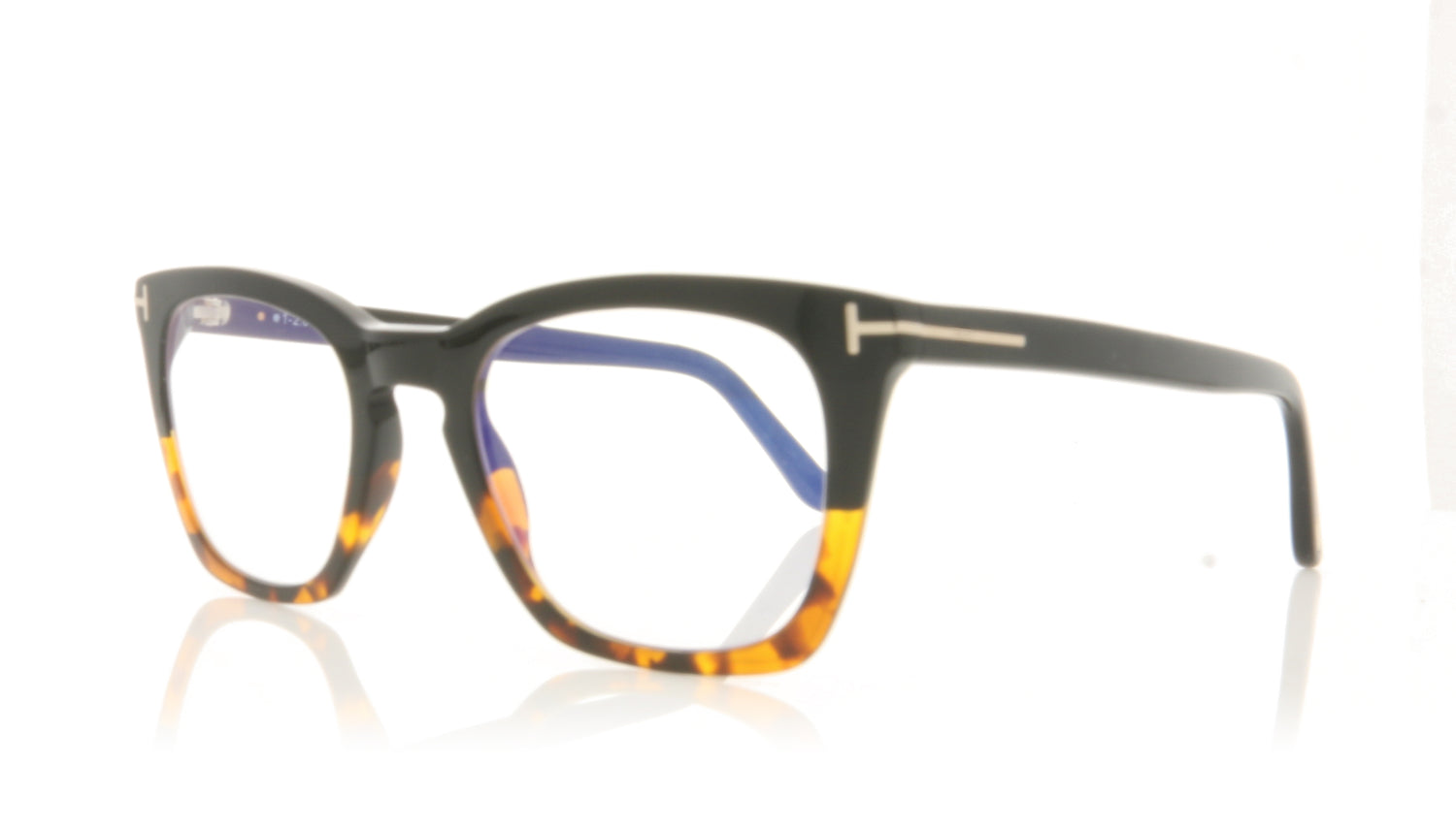 Tom Ford FT5736-B/V TF5736-B 5 Black Glasses - Angle