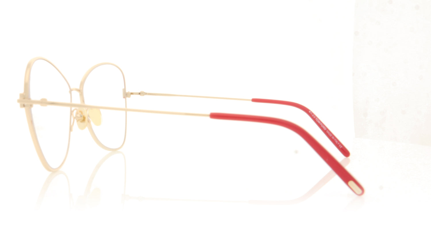 Tom Ford FT5738-B/V TF5738 75 Gold Glasses - Side