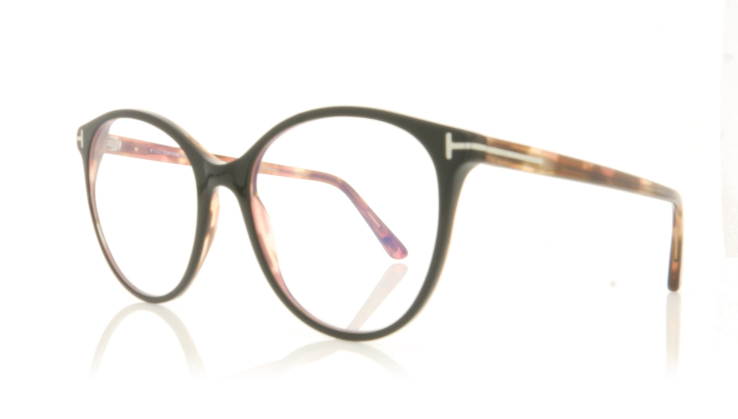 Tom Ford FT5742-B/V TF5742 5 Black Glasses - Angle
