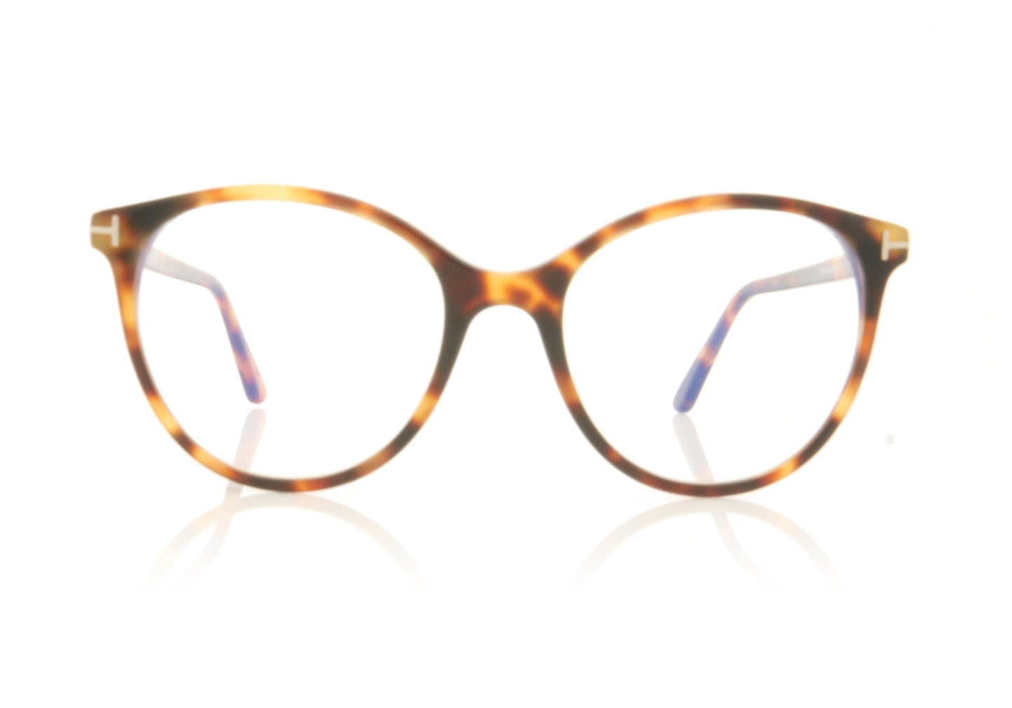 Tom Ford FT5742-B/V TF5742 53 Havana Glasses - Front