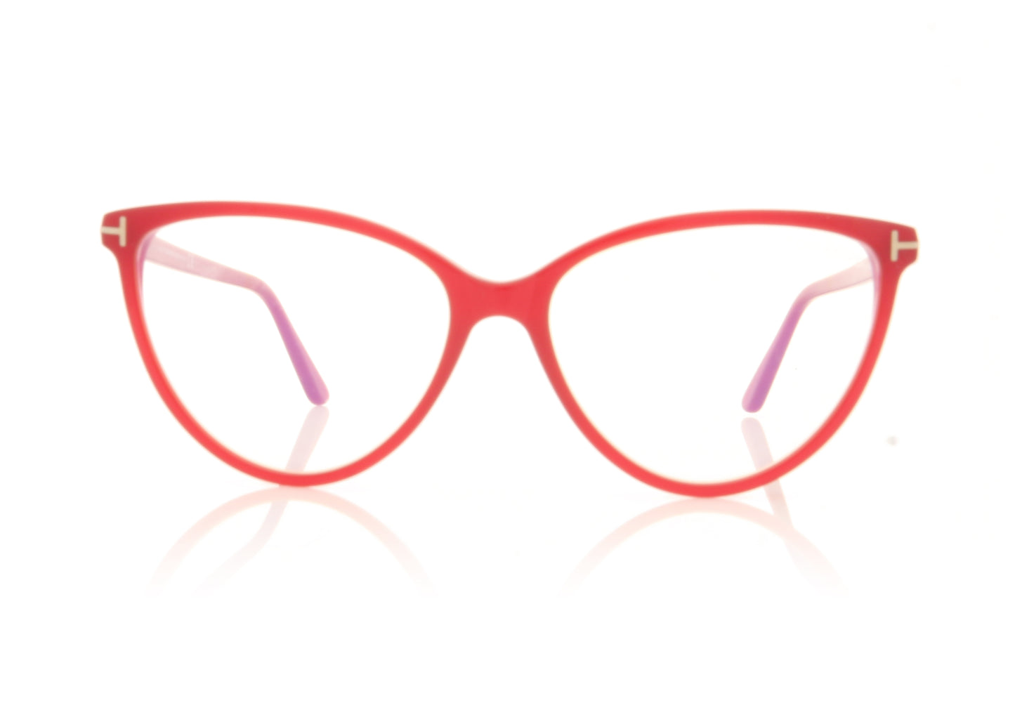 Tom Ford FT5743-B/V TF5743 72 Red Glasses - Front