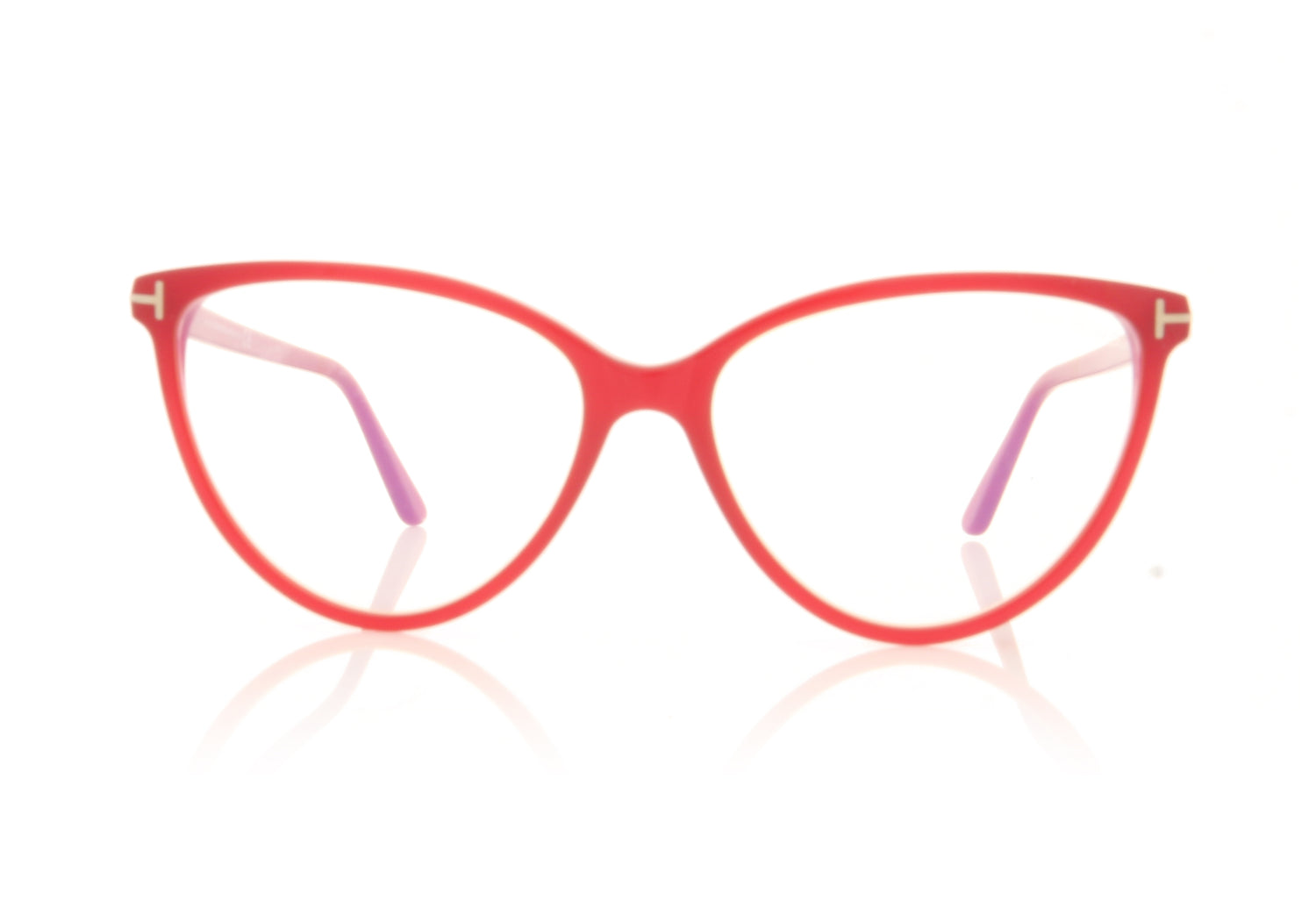 Tom Ford FT5743-B/V TF5743 72 Red Glasses - Front