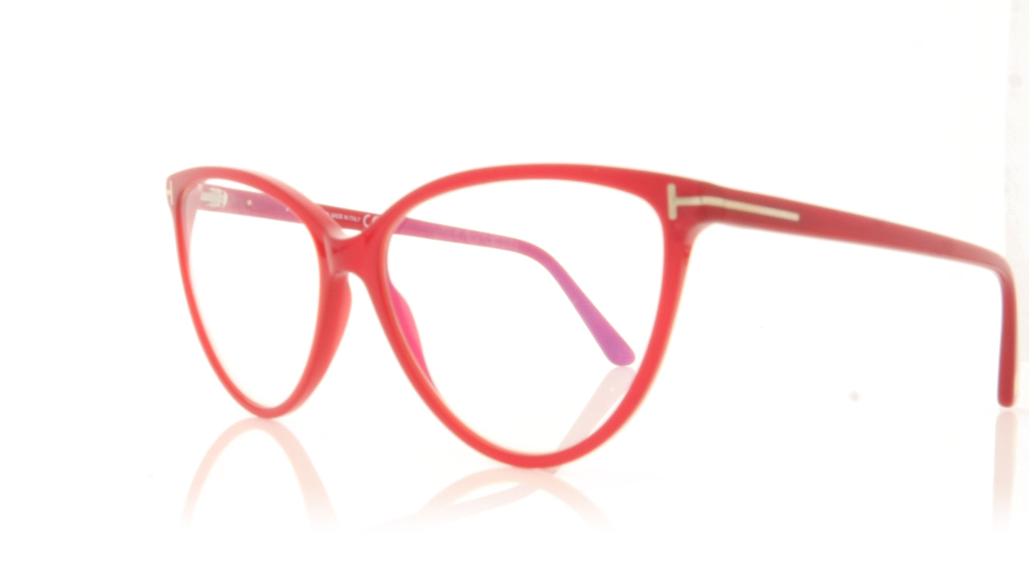 Tom Ford FT5743-B/V TF5743 72 Red Glasses - Angle