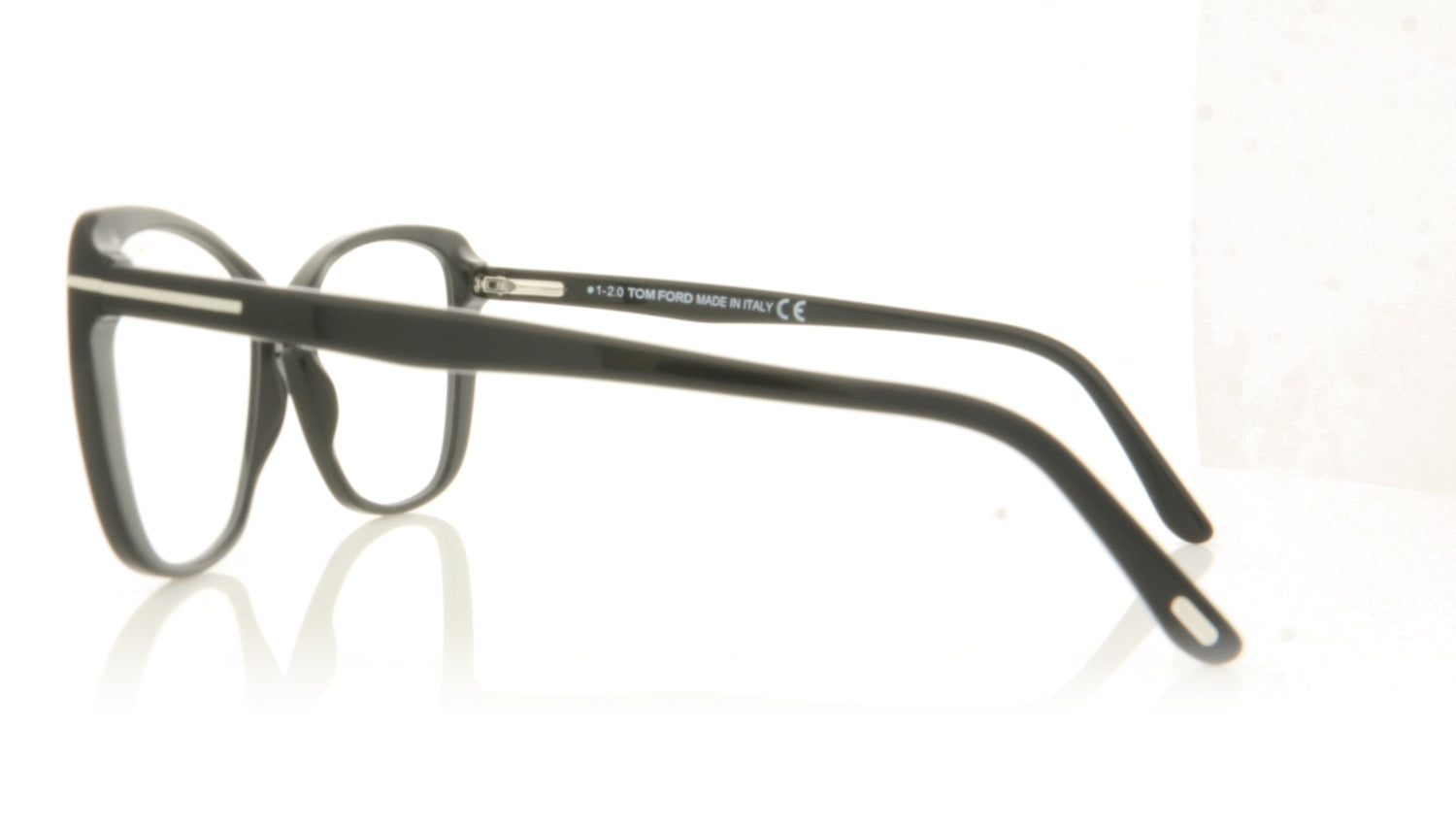 Tom Ford FT5744-B/V TF5744 1 Black Glasses - Side