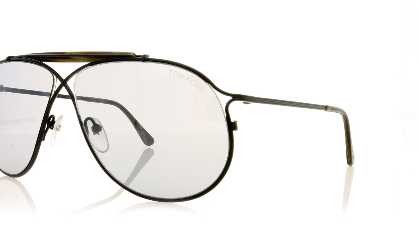 Tom Ford Tom N.6 01C Black Sunglasses - Angle