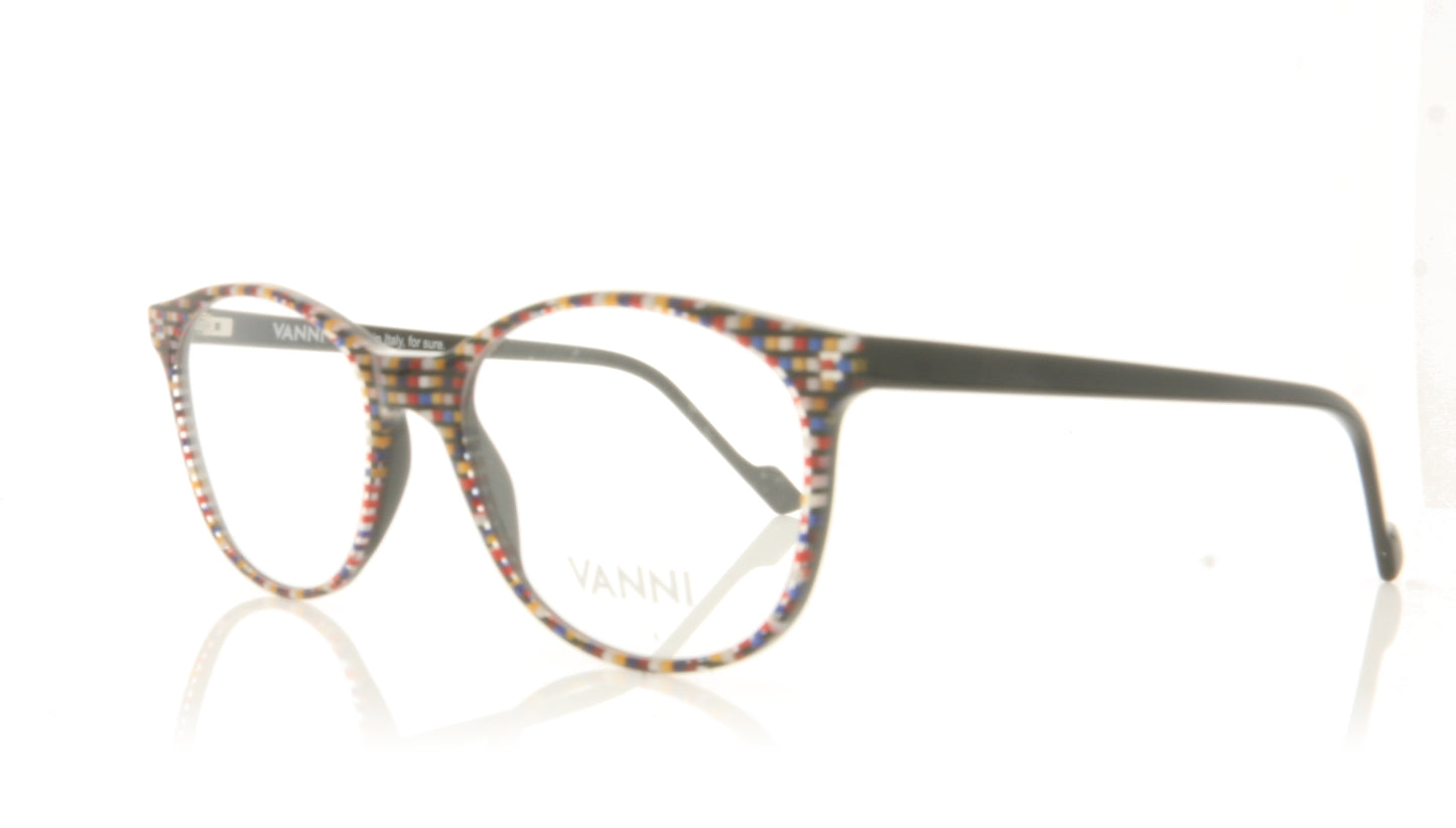 Vanni V1302 A171 Harlequin Glasses - Angle